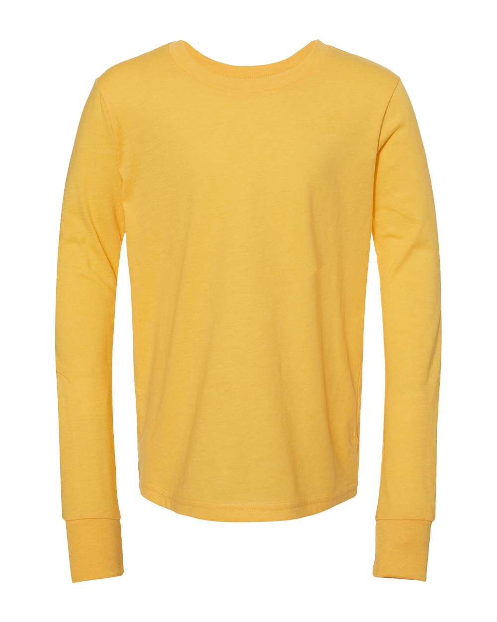 Bella + Canvas Youth Long Sleeve (3501y) in Heather Yellow Gold