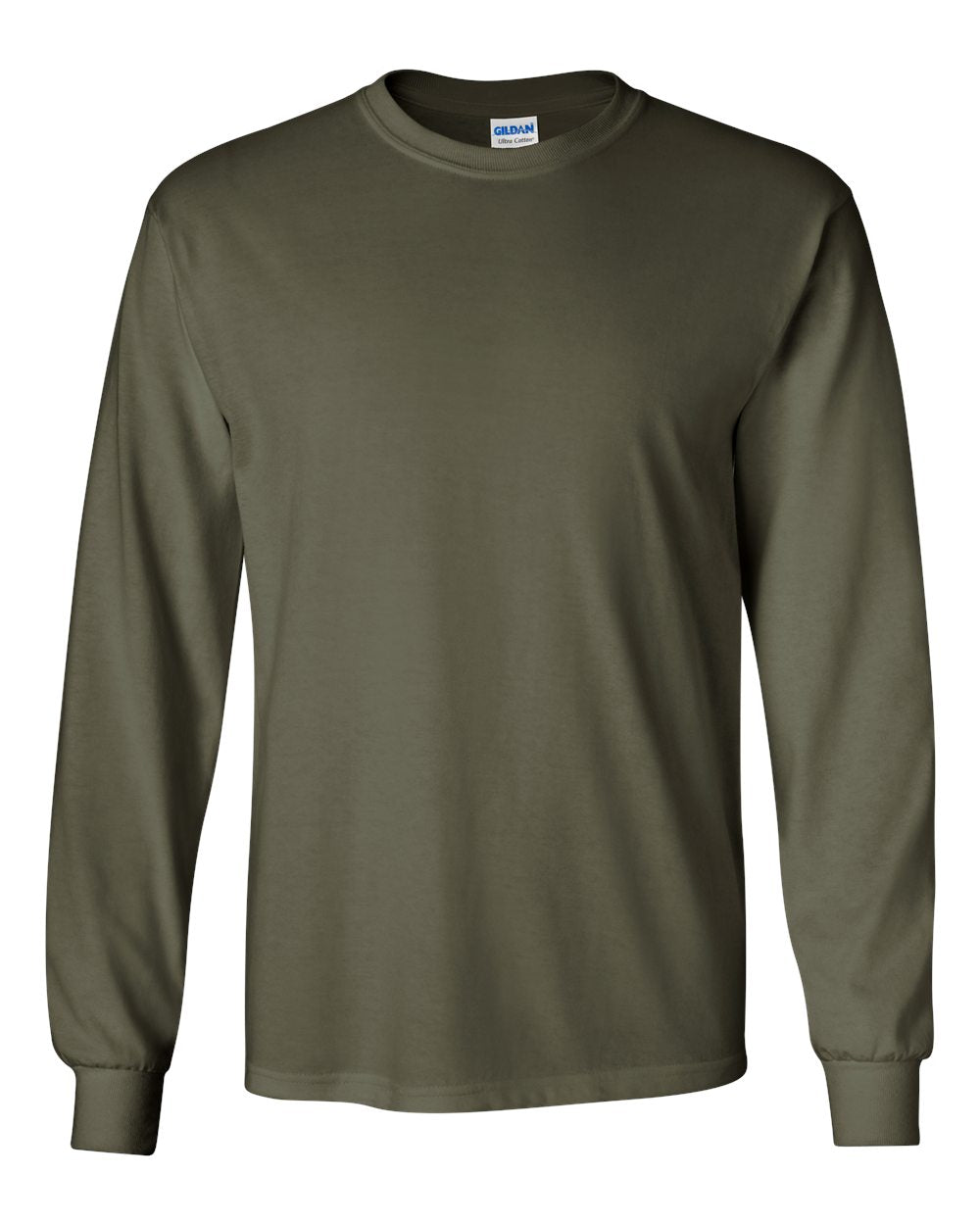 Gildan Long Sleeve (2400) in Military Green