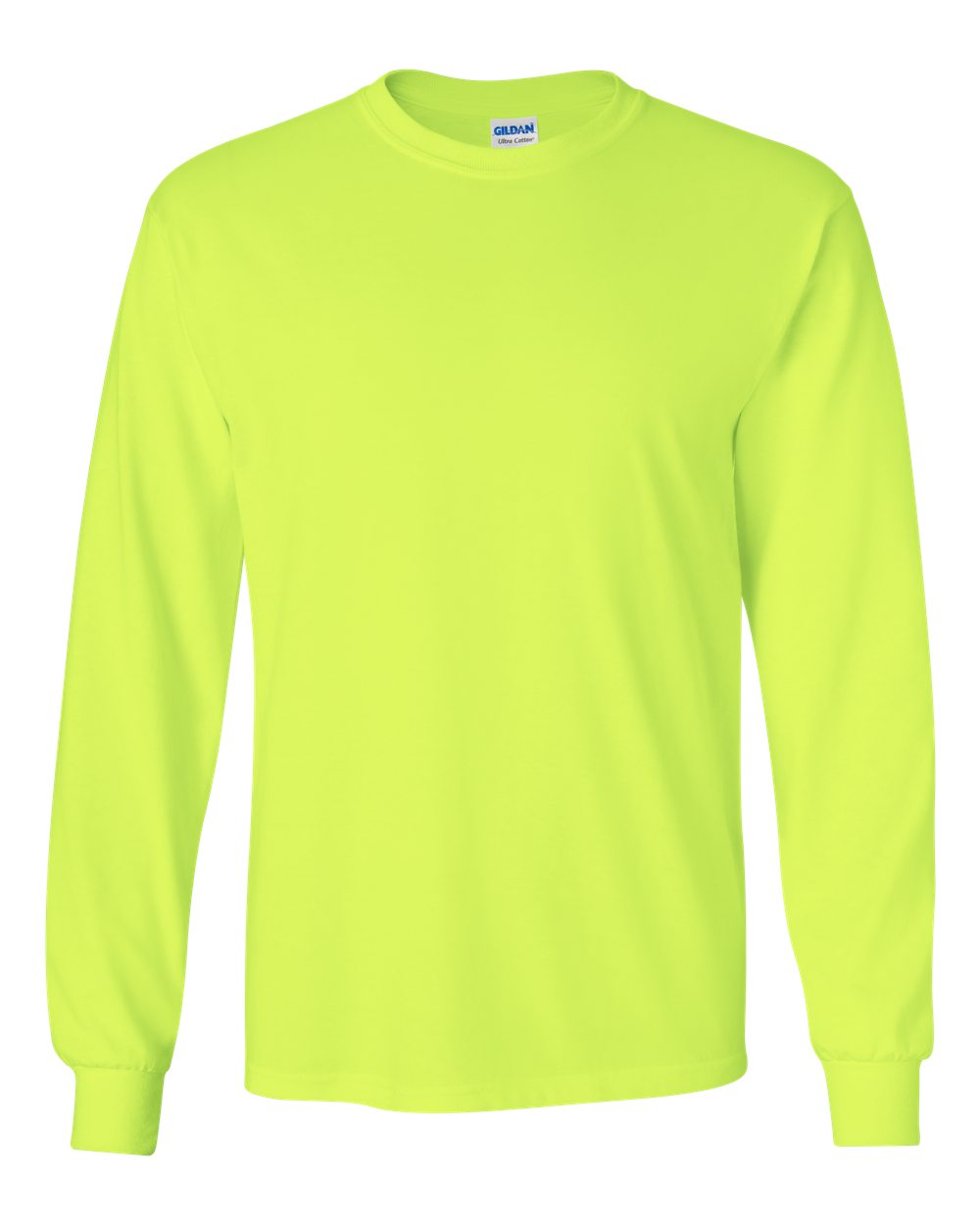 Gildan Long Sleeve (2400) in Safety Green