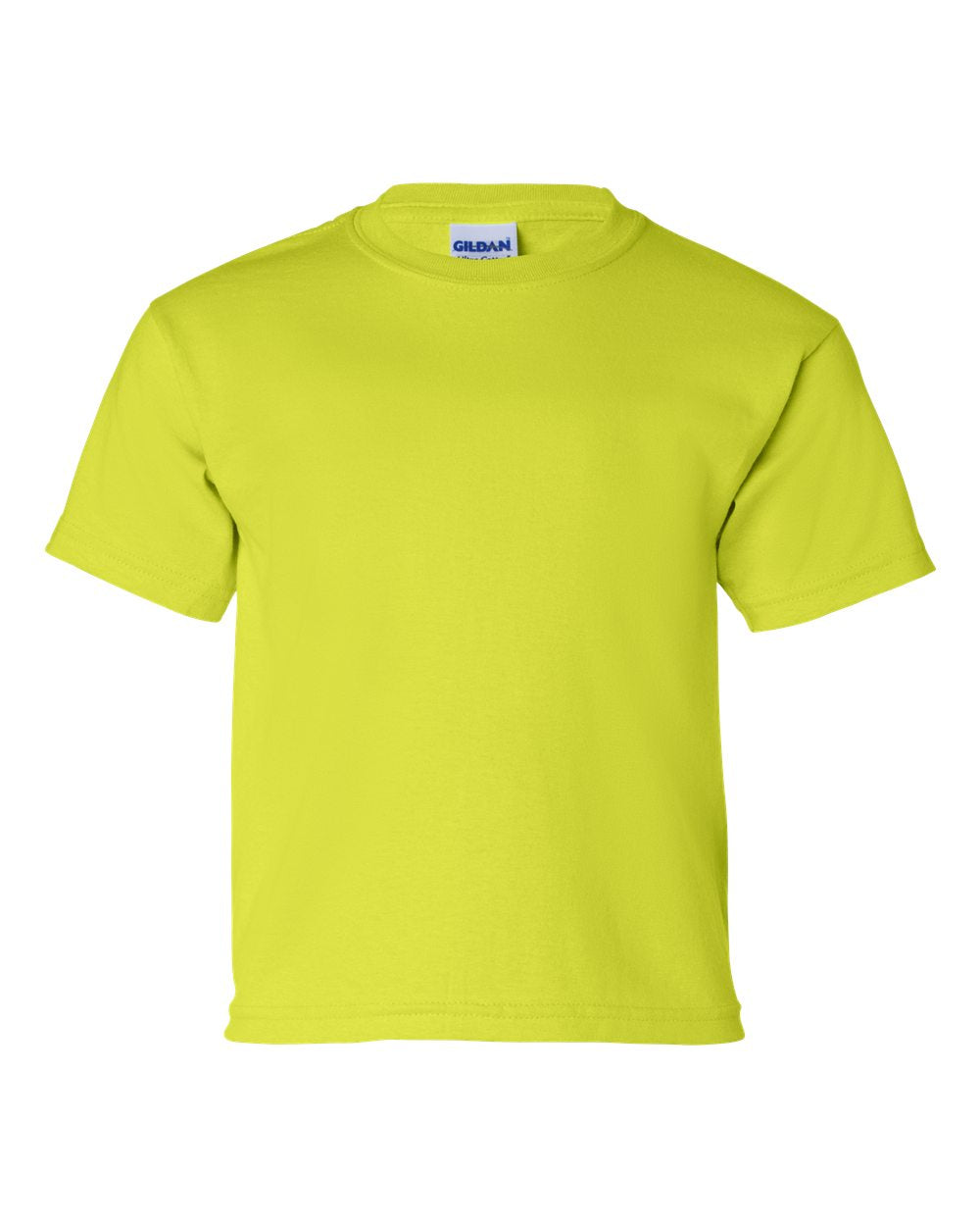 Gildan Ultra Cotton Youth Tee (2000b) in Safety Green