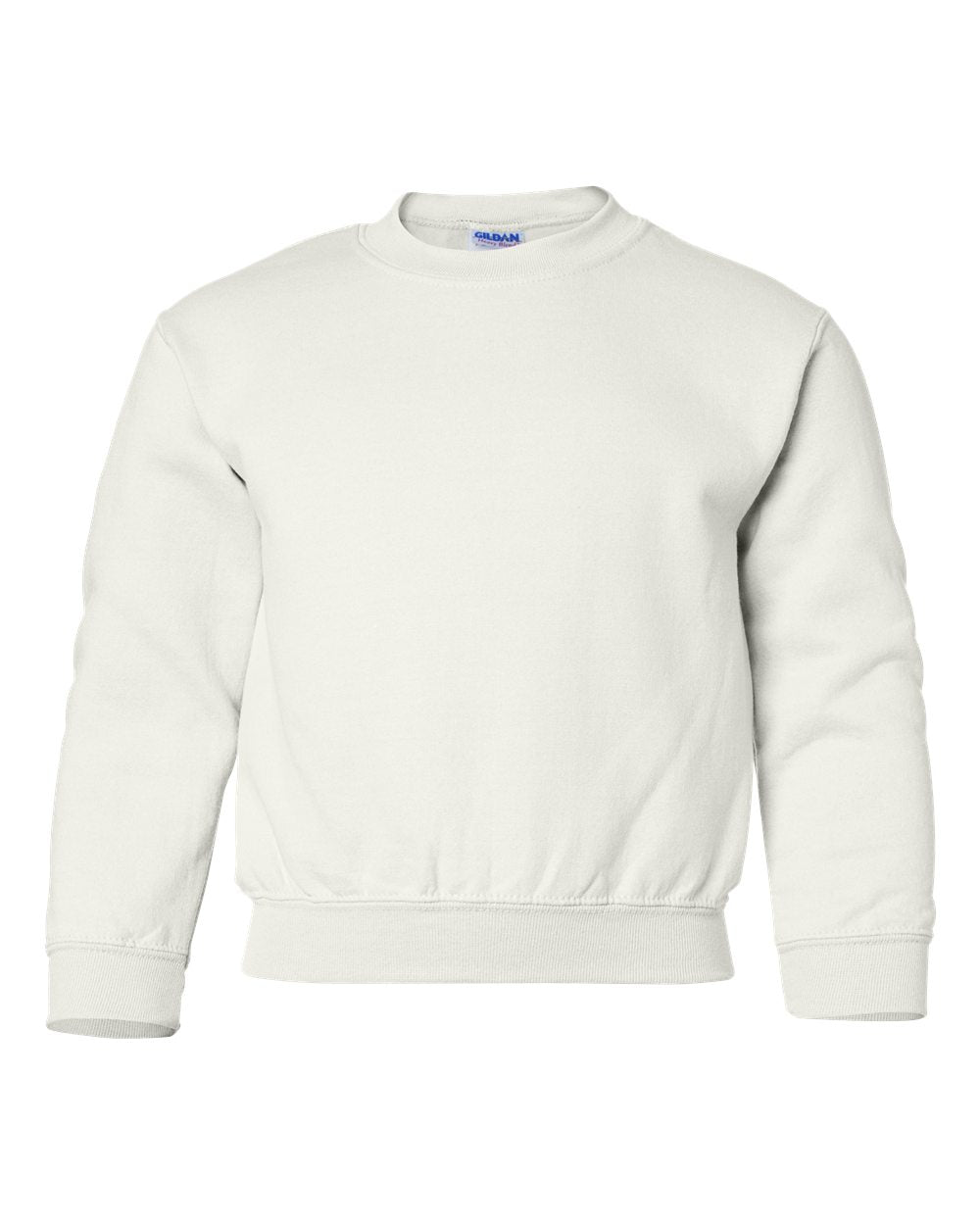Gildan Youth Crewneck Sweatshirt (18000b) in White