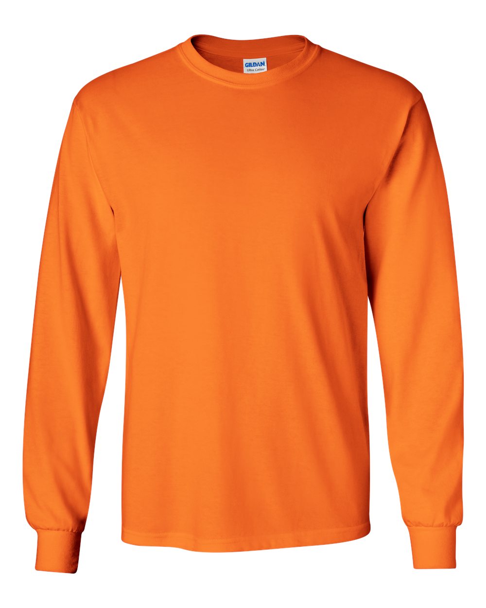 Gildan Long Sleeve (2400) in Safety Orange
