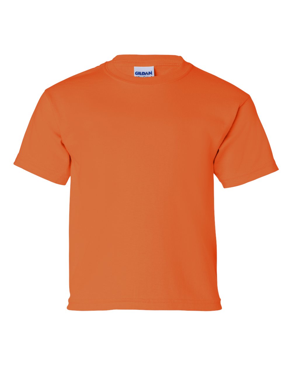 Gildan Ultra Cotton Youth Tee (2000b) in Safety Orange