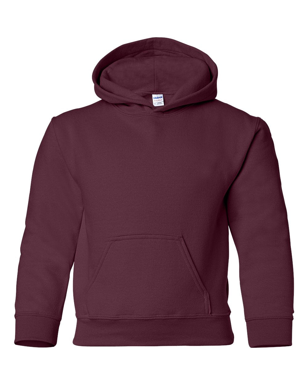 Gildan Youth Hoodie (18500b) in Maroon