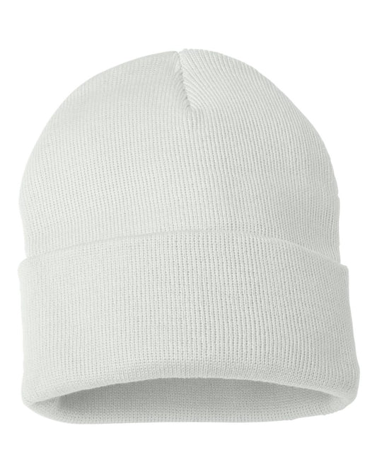 Sportsman Cuffed Beanie (SP12) in White