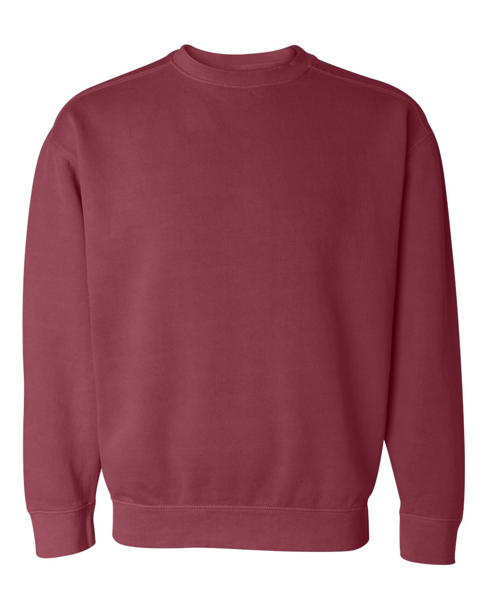 Comfort Colors Garment-Dyed Crewneck Sweatshirt (1566) in Crimson