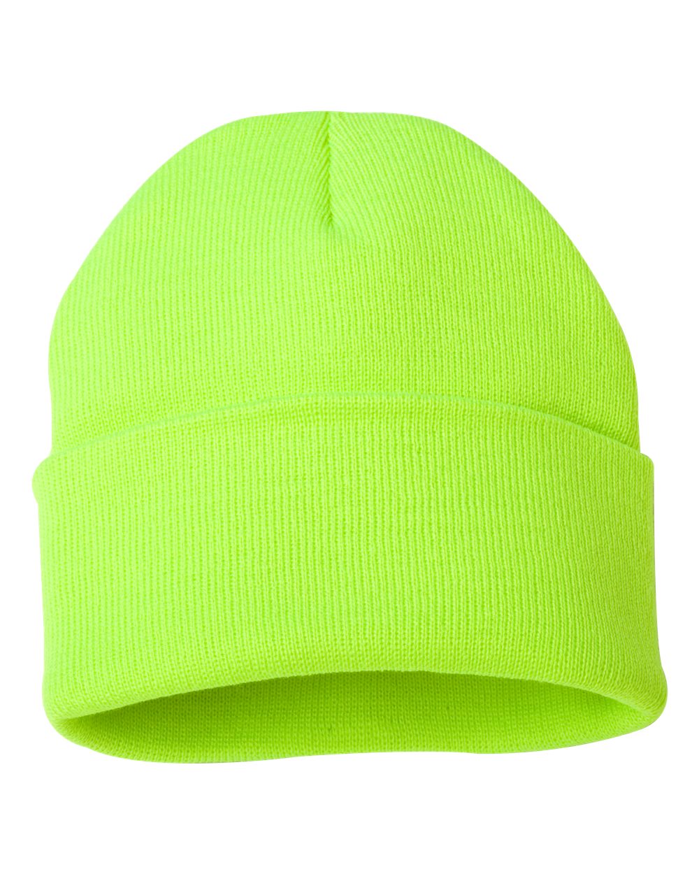 Sportsman Cuffed Beanie (SP12) in Safety Yellow