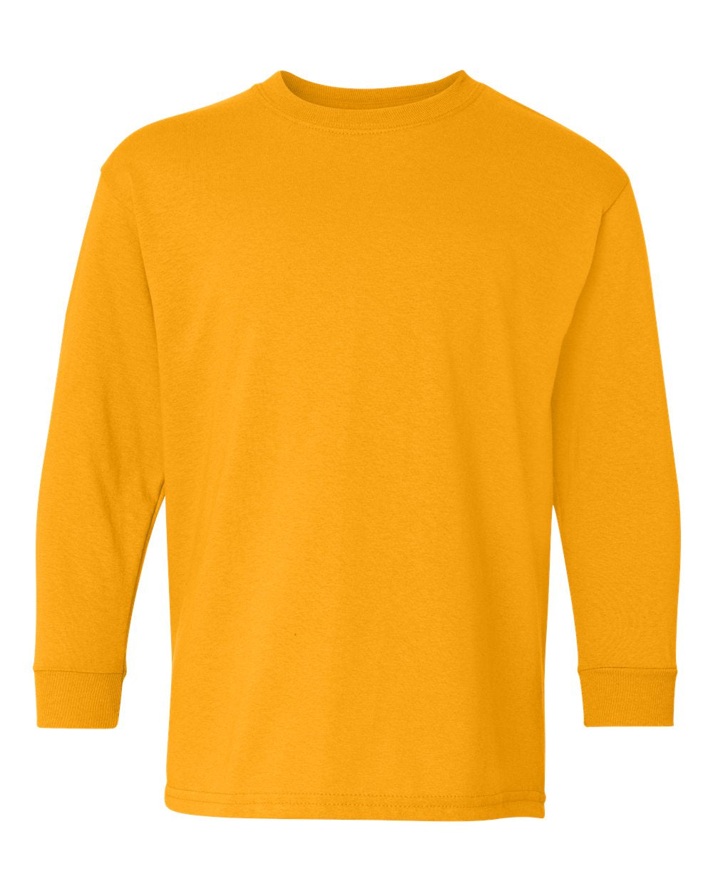 Gildan Youth Long Sleeve (5400b) in Gold