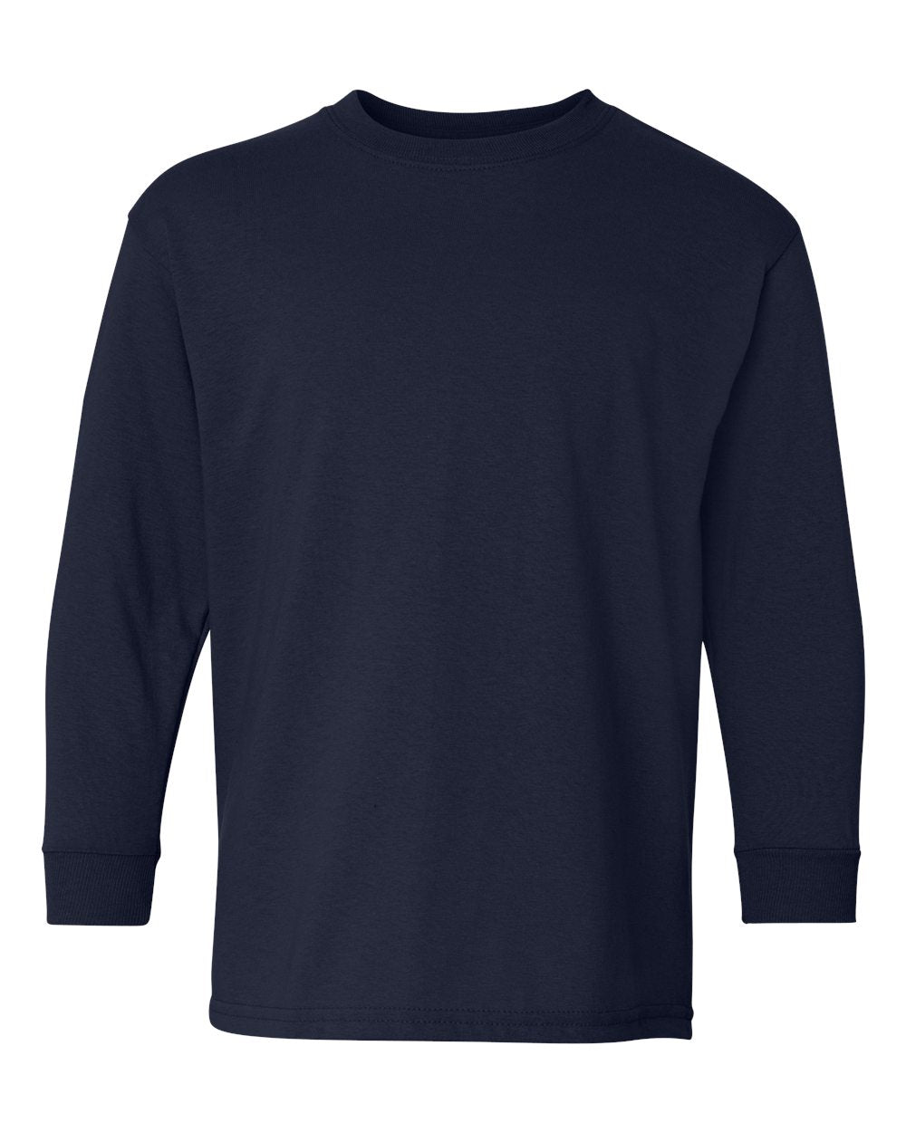 Gildan Youth Long Sleeve (5400b) in Navy