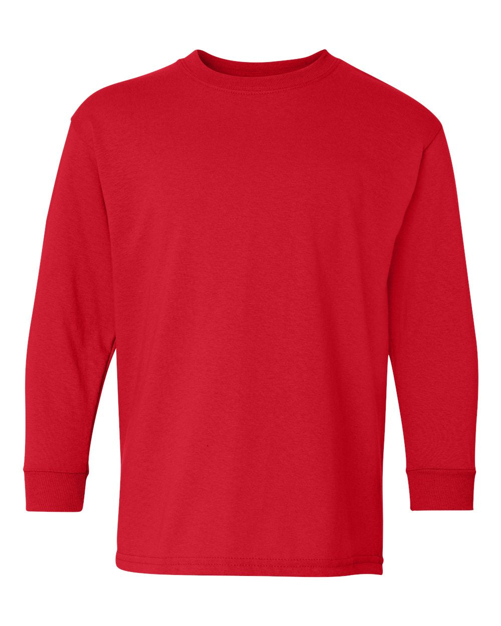 Gildan Youth Long Sleeve (5400b) in Red