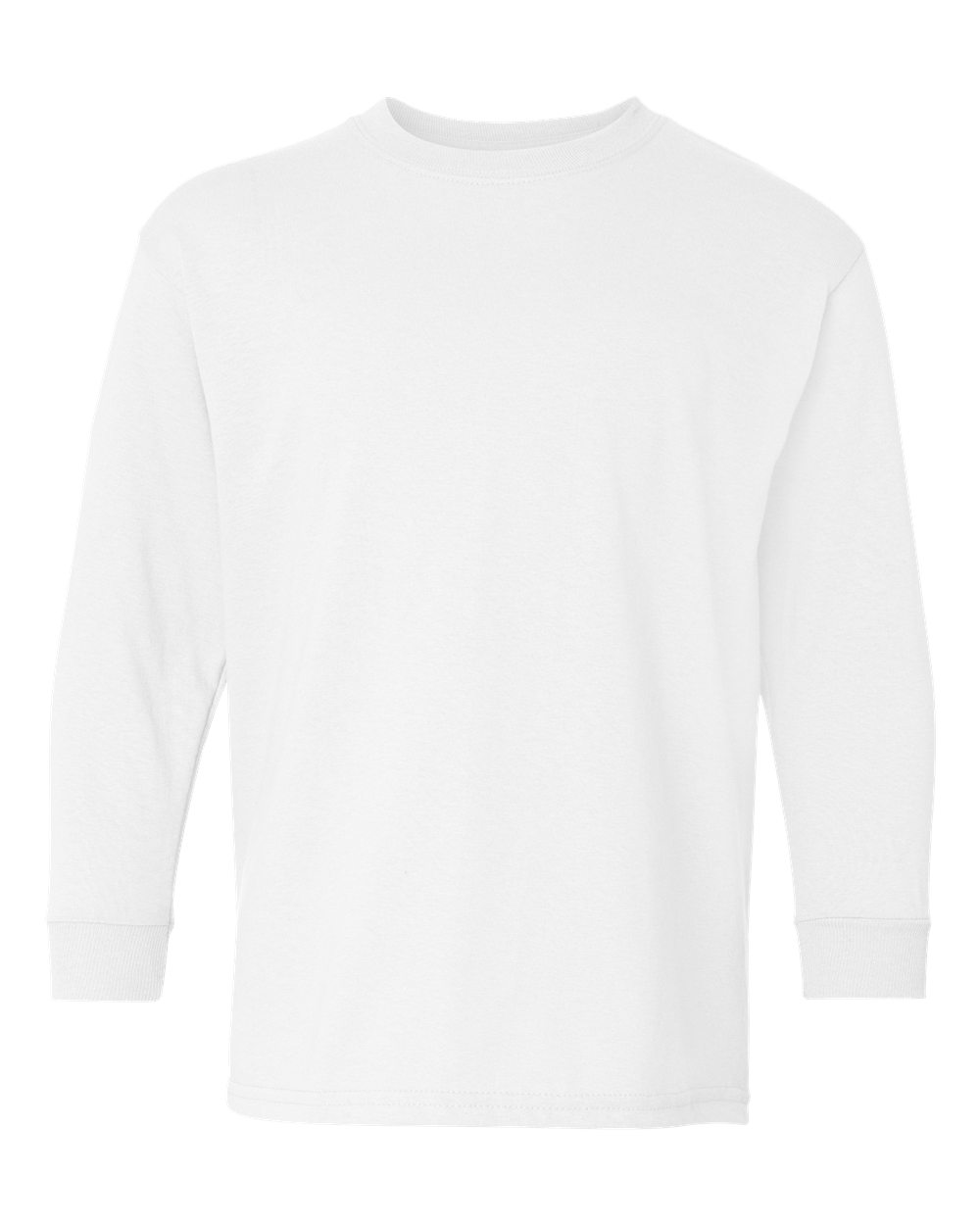 Gildan Youth Long Sleeve (5400b) in White