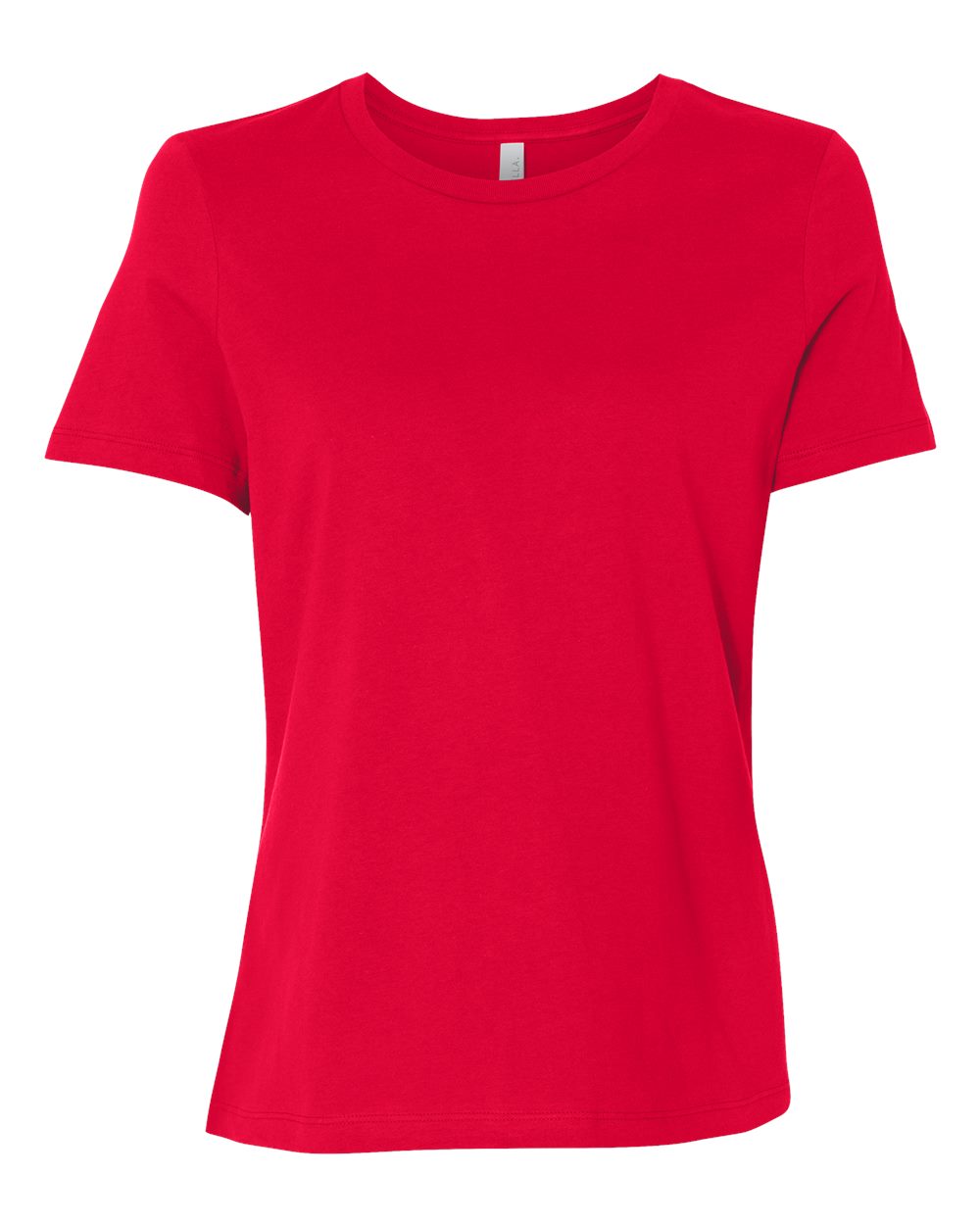 Bella + Canvas Women's Relaxed Tee (6400) in Red