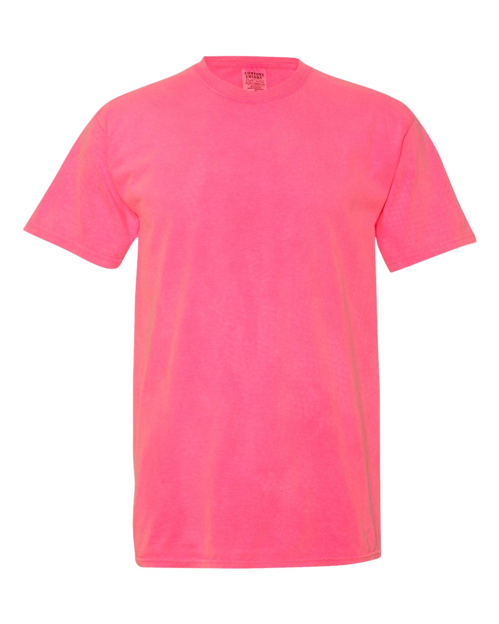 Comfort Colors Garment-Dyed Tee (1717) in Neon Pink