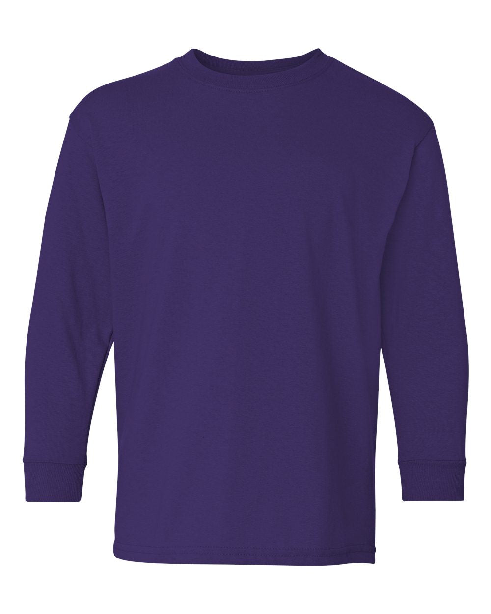 Gildan Youth Long Sleeve (5400b) in Purple