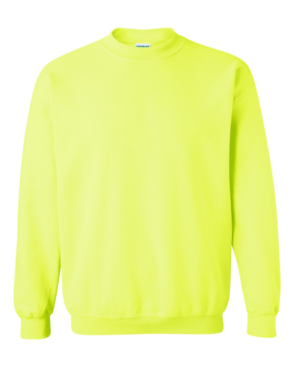 Gildan Crewneck Sweatshirt (18000) in Safety Green