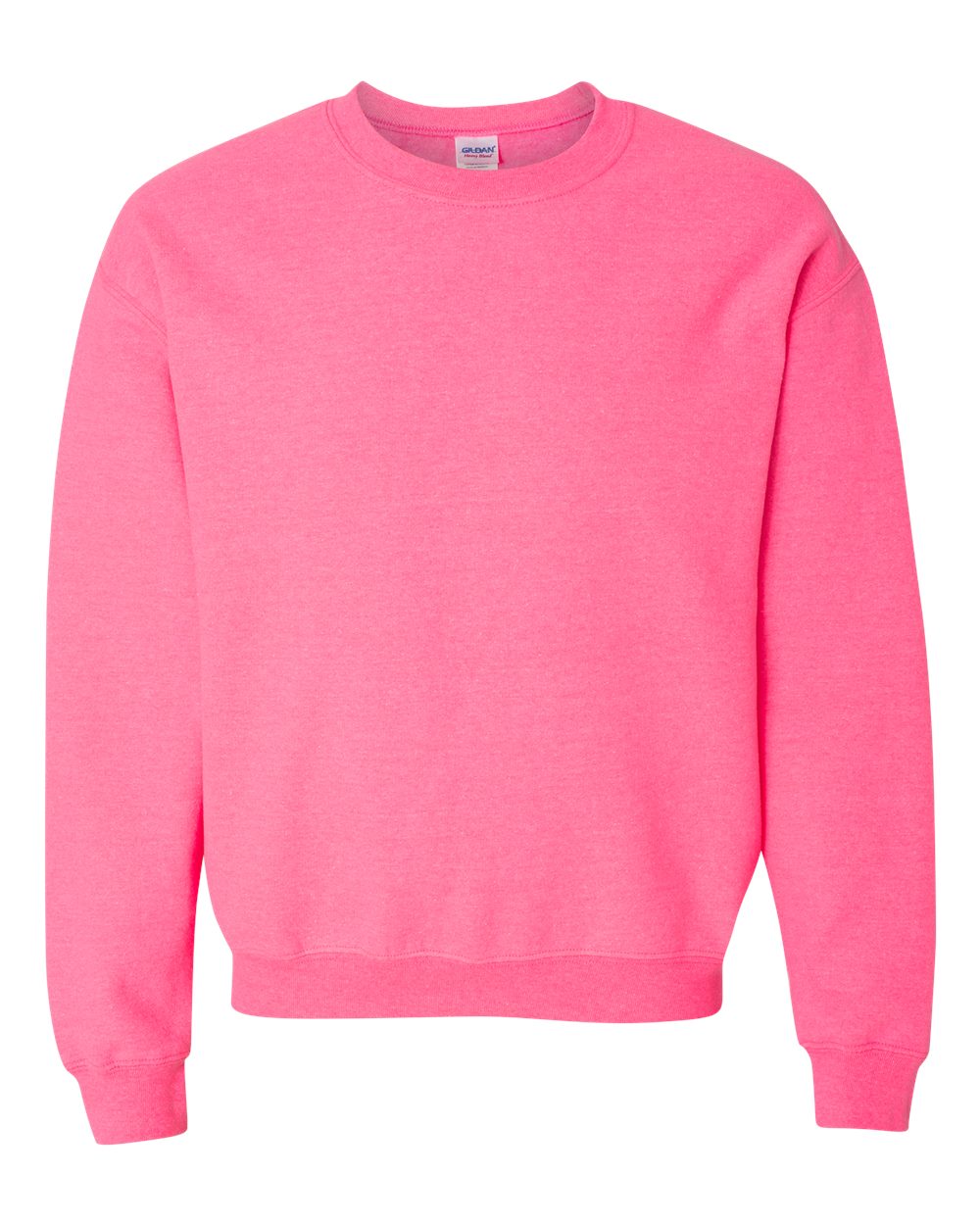 Gildan Crewneck Sweatshirt (18000) in Safety Pink