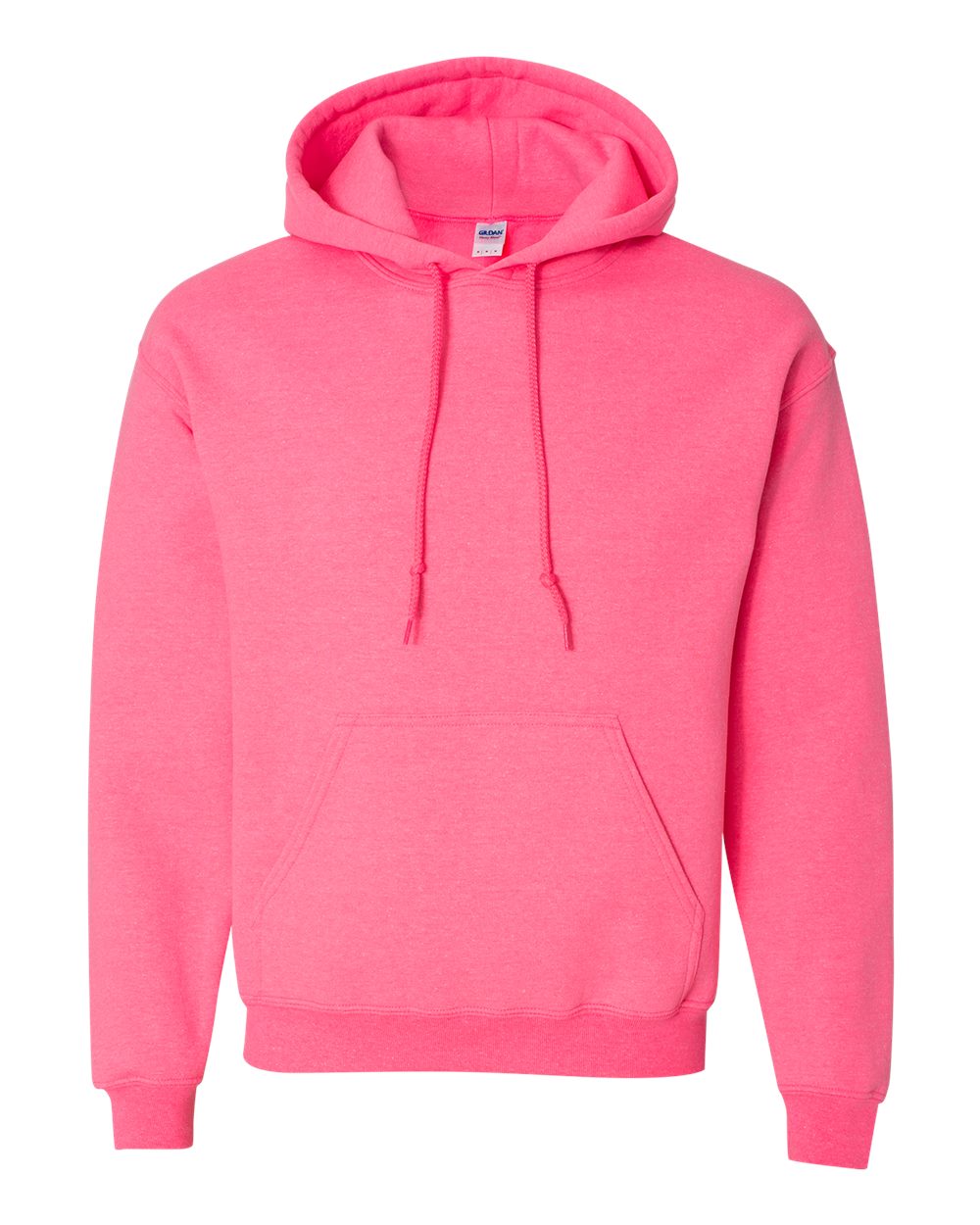 Gildan Hoodie (18500) in Safety Pink