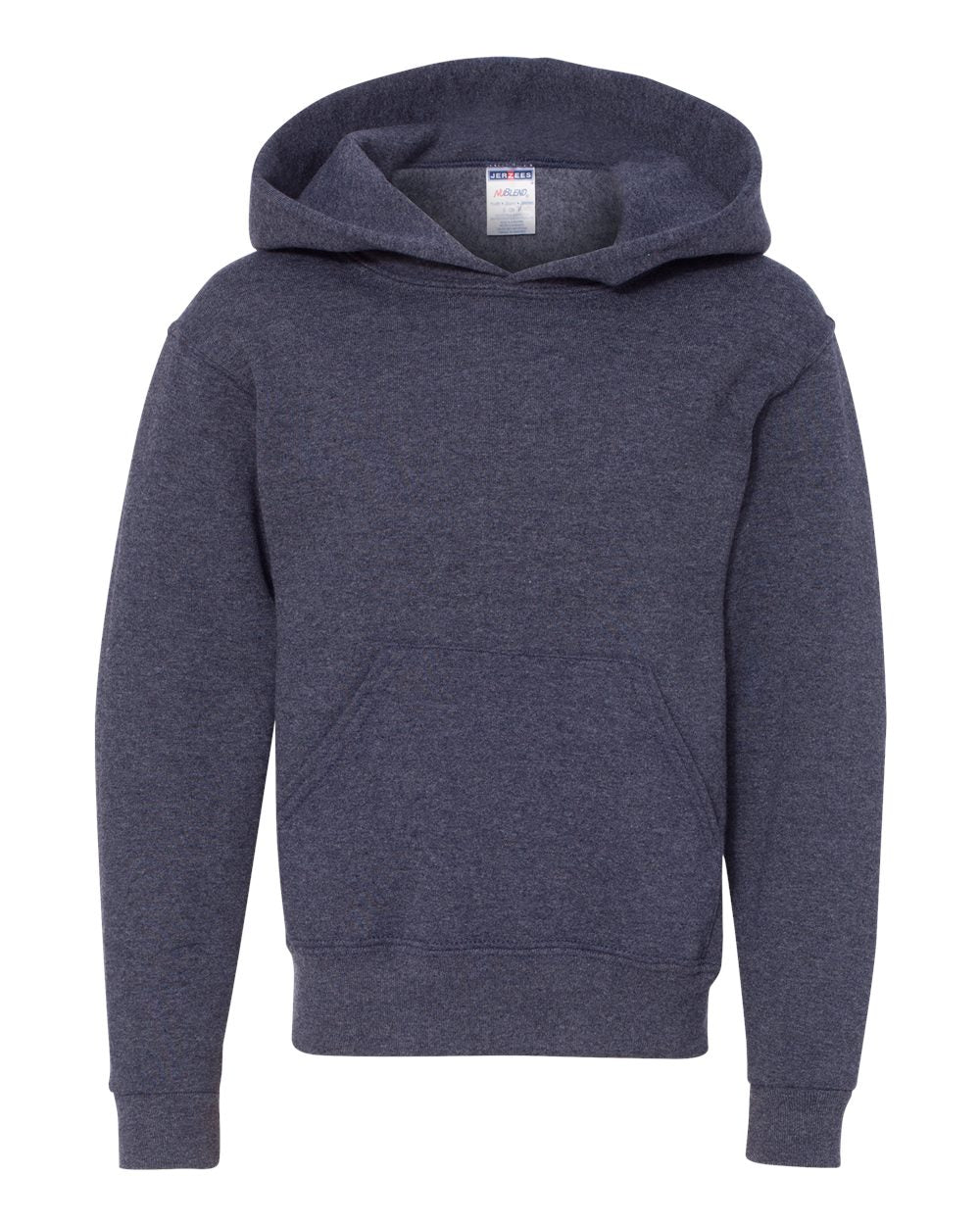 Jerzees Youth Hoodie (996YR) in Vintage Heather Navy