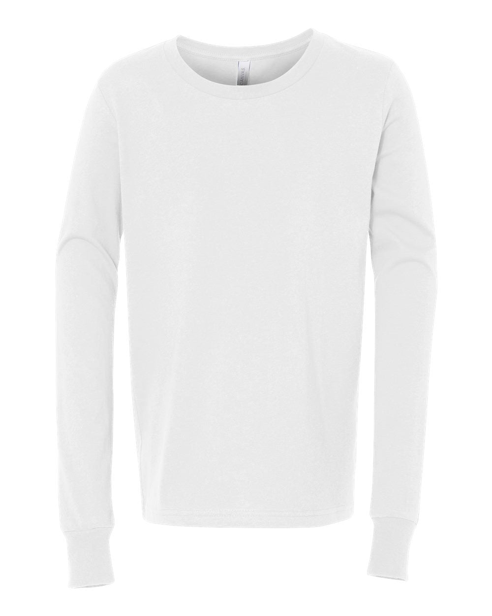Bella + Canvas Youth Long Sleeve (3501y) in White