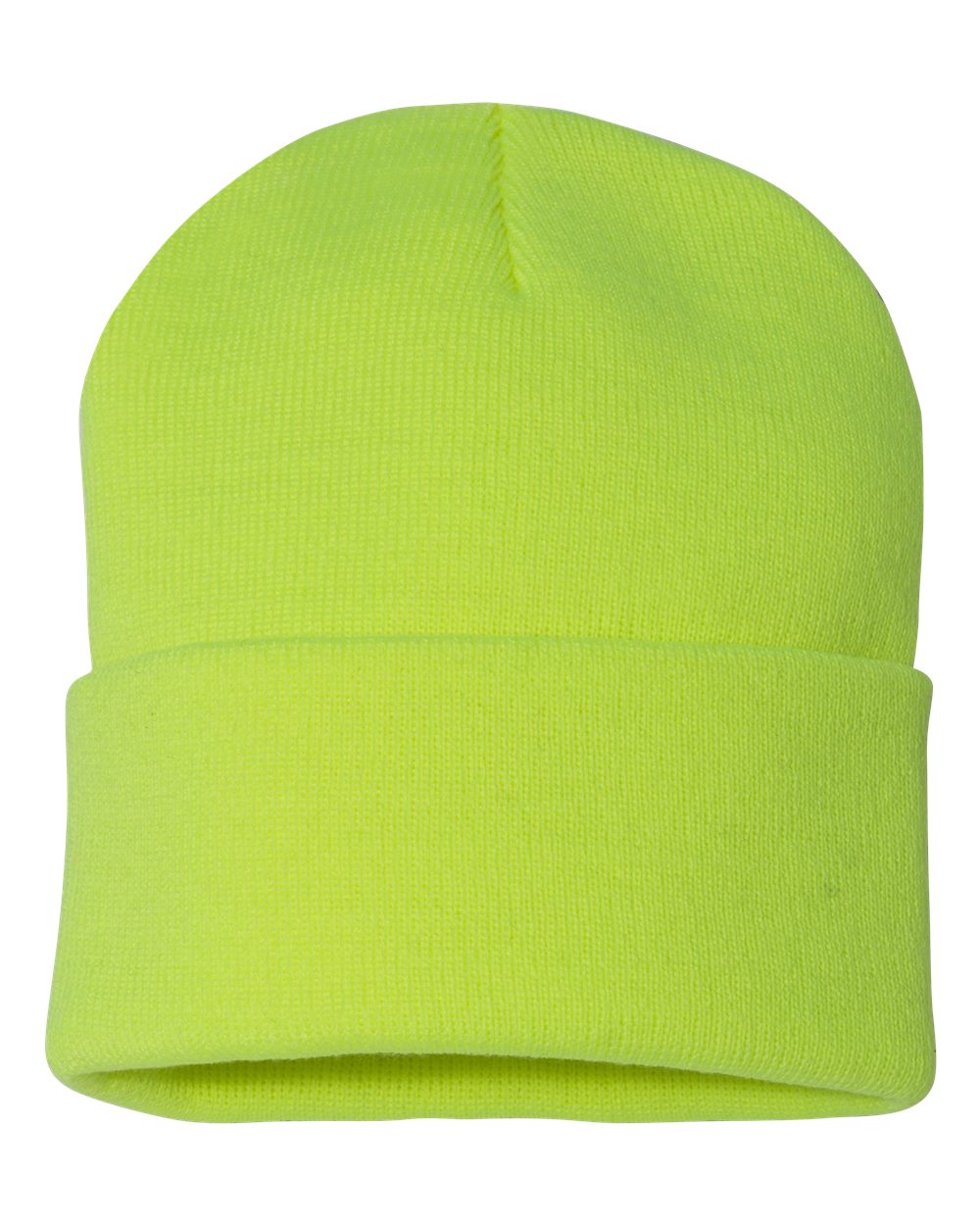 Sportsman Cuffed Beanie (SP12) in Neon Yellow