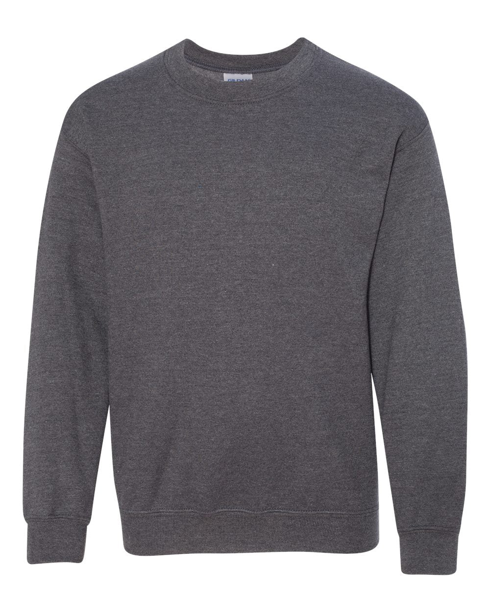 Gildan Youth Crewneck Sweatshirt (18000b) in Dark Heather