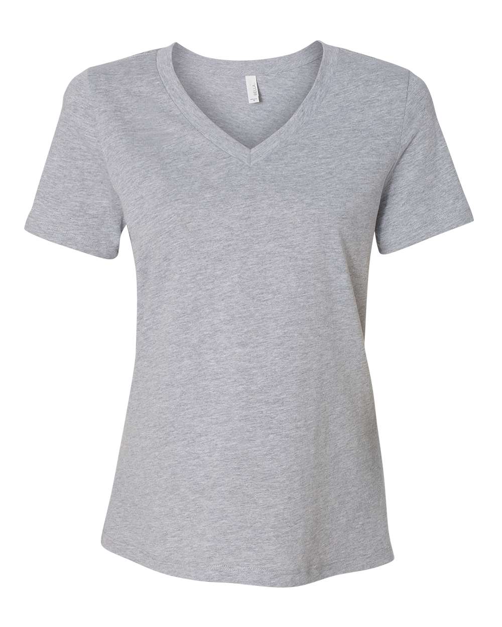 Bella + Canvas Women's Relaxed V-Neck CVC Tee (6405cvc) in Athletic Heather