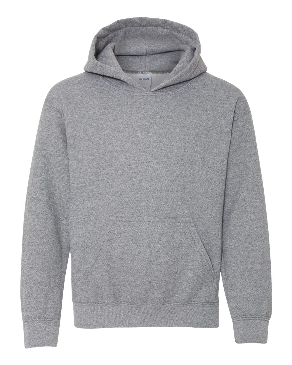 Gildan Youth Hoodie (18500b) in Graphite Heather
