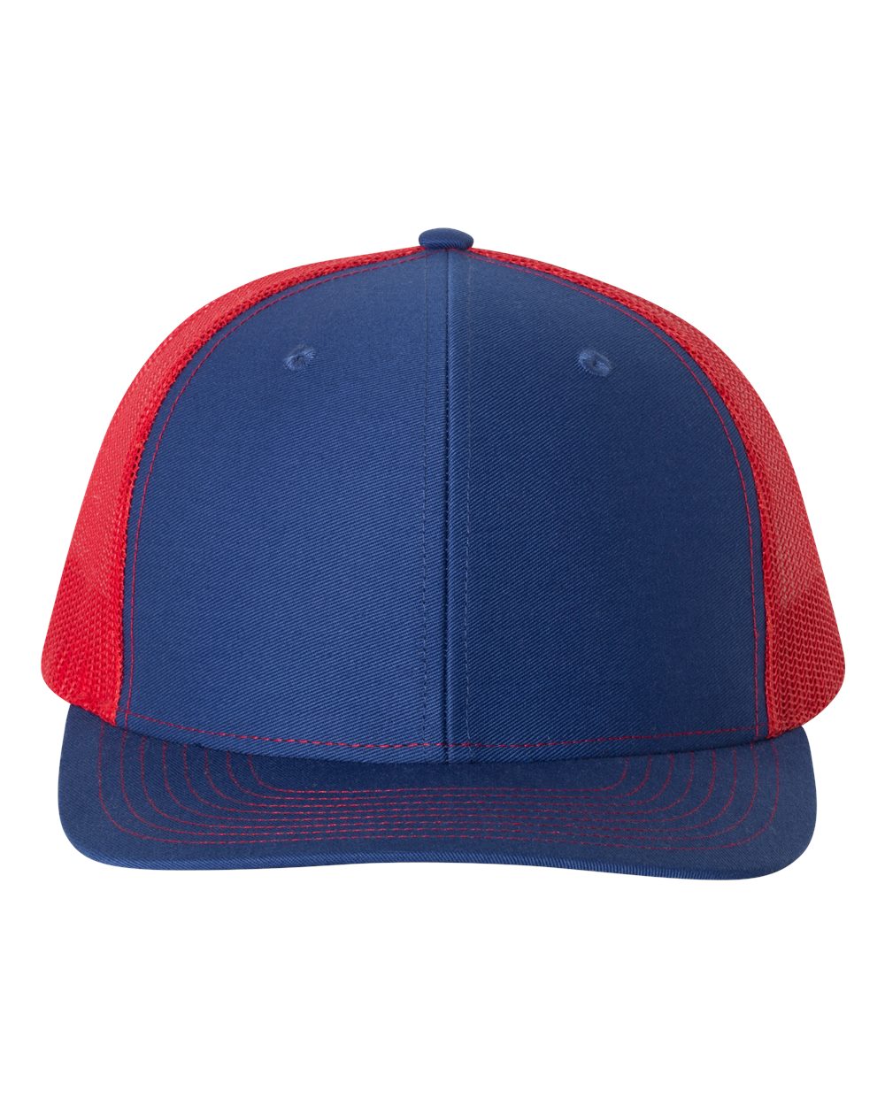 Richardson Snapback Trucker Hat (112) in Royal/Red