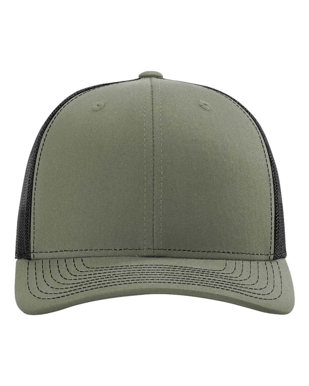 Richardson Snapback Trucker Hat (112) in Loden/Black