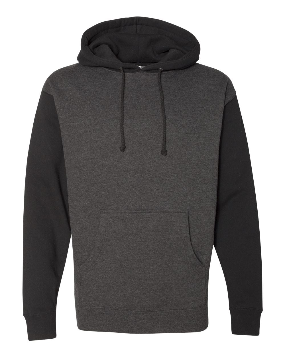 Independent Heavyweight Hoodie (IND4000) in Charcoal Heather/Black