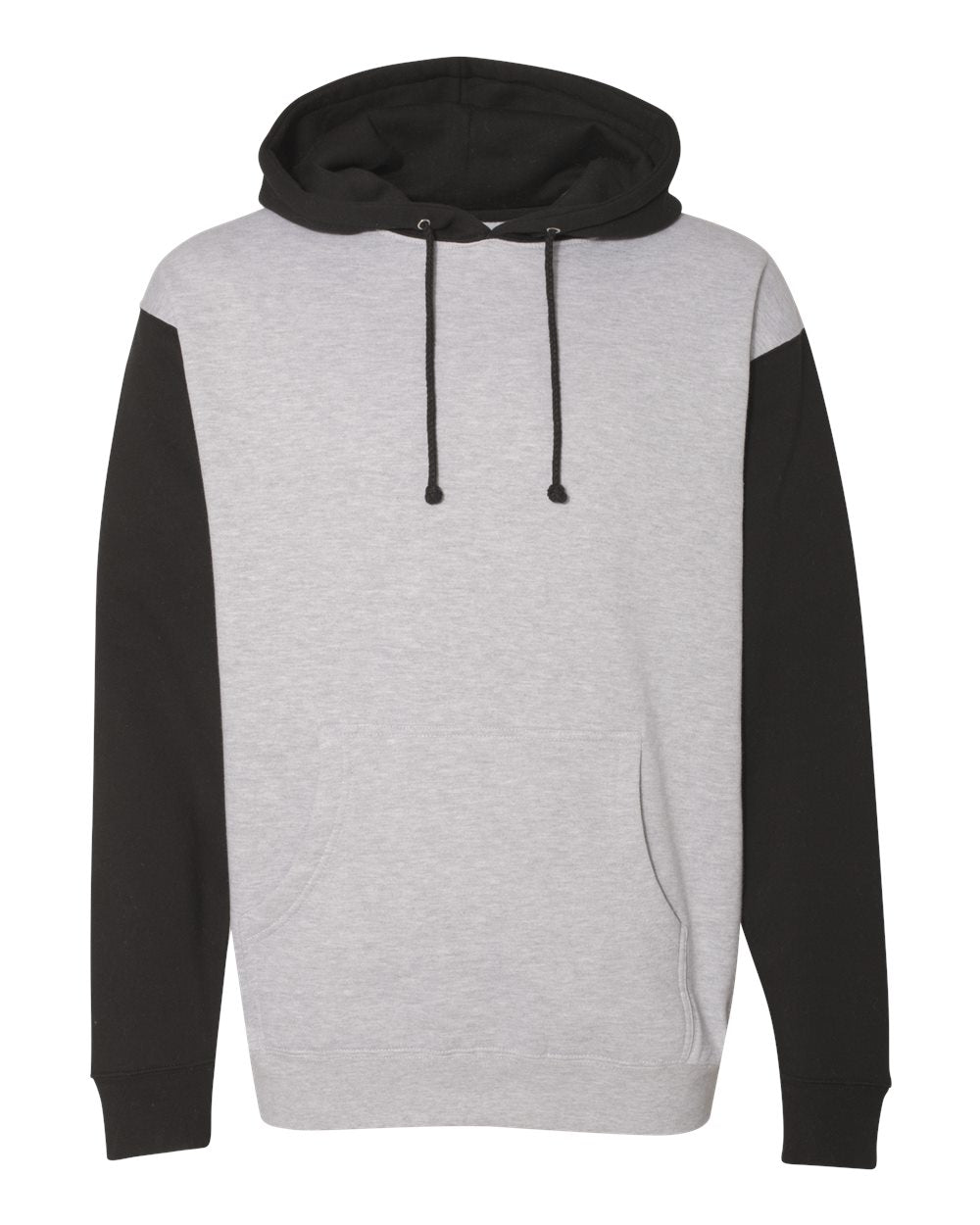 Independent Heavyweight Hoodie (IND4000) in Grey Heather/Black