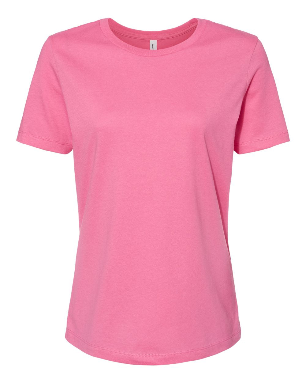Bella + Canvas Women's Relaxed Tee (6400) in Charity Pink