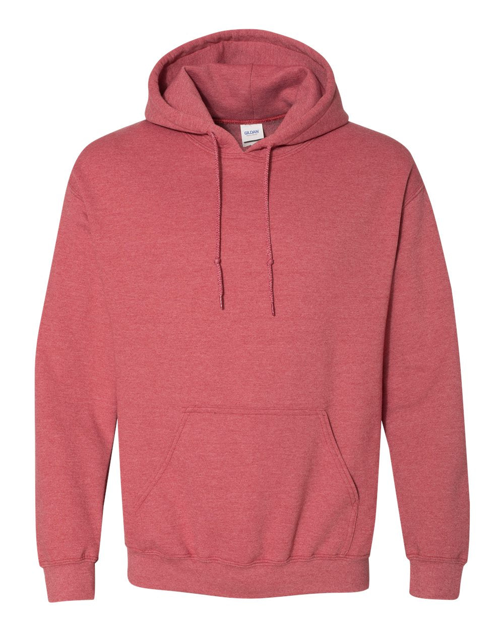 Gildan Hoodie (18500) in Heather Sport Scarlet Red