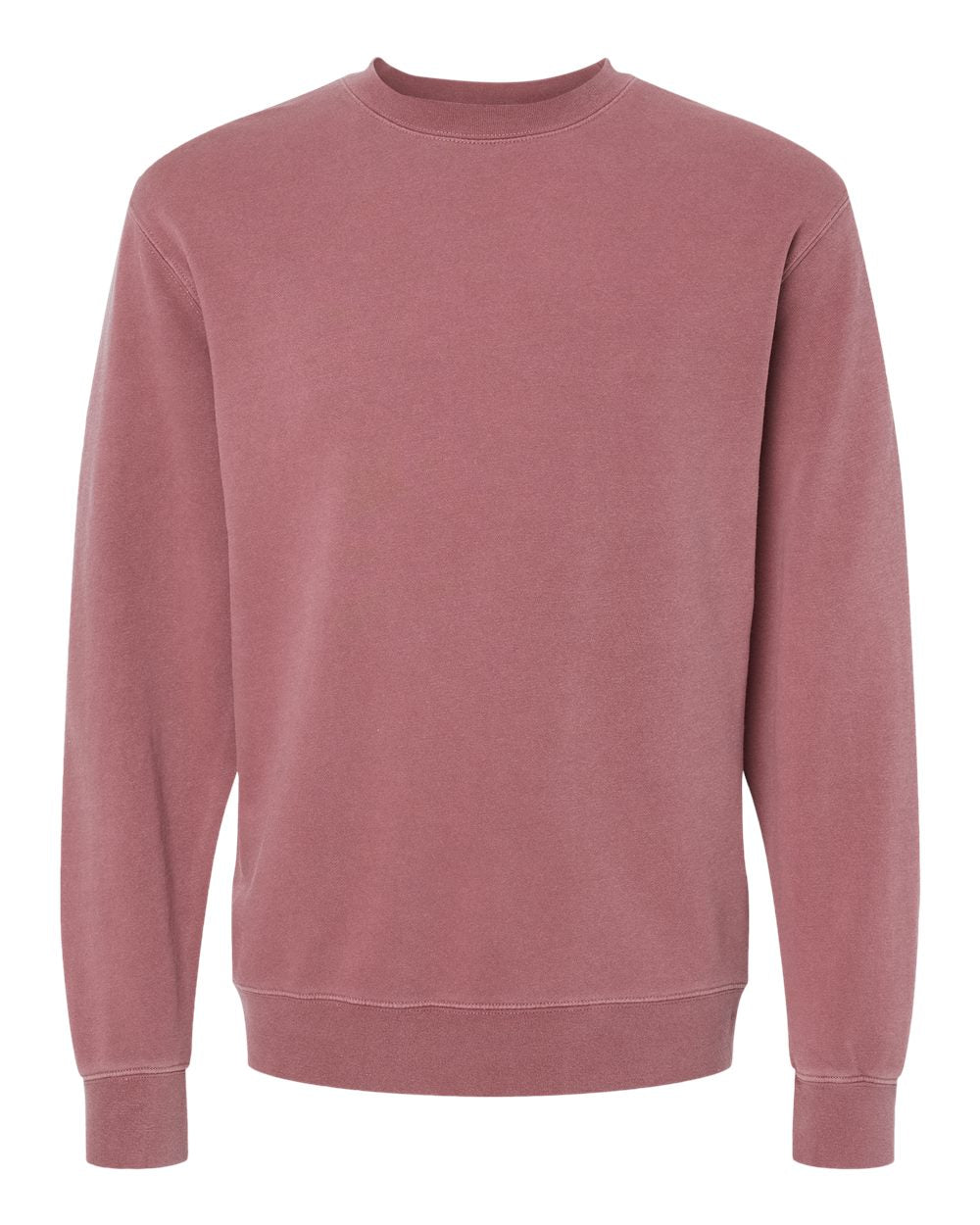 Independent Pigment-Dyed Crewneck Sweatshirt (PRM3500) in Pigment Maroon