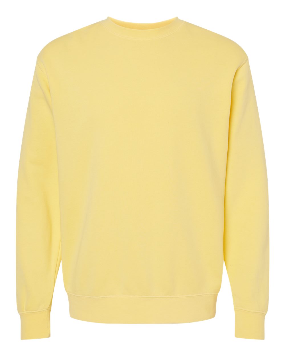Independent Pigment-Dyed Crewneck Sweatshirt (PRM3500) in Pigment Yellow