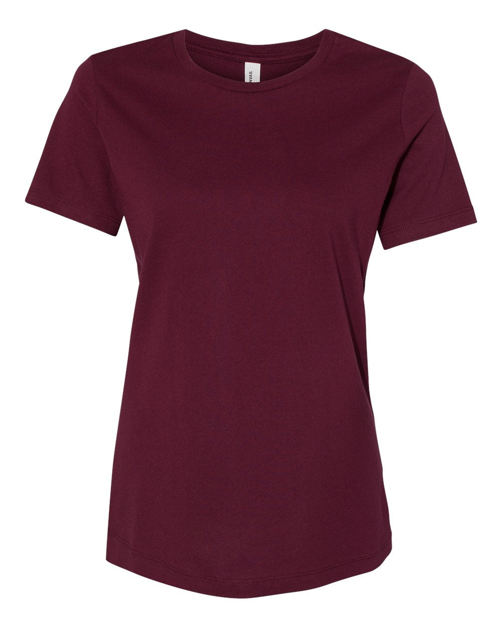 Bella + Canvas Women's Relaxed Tee (6400) in Maroon