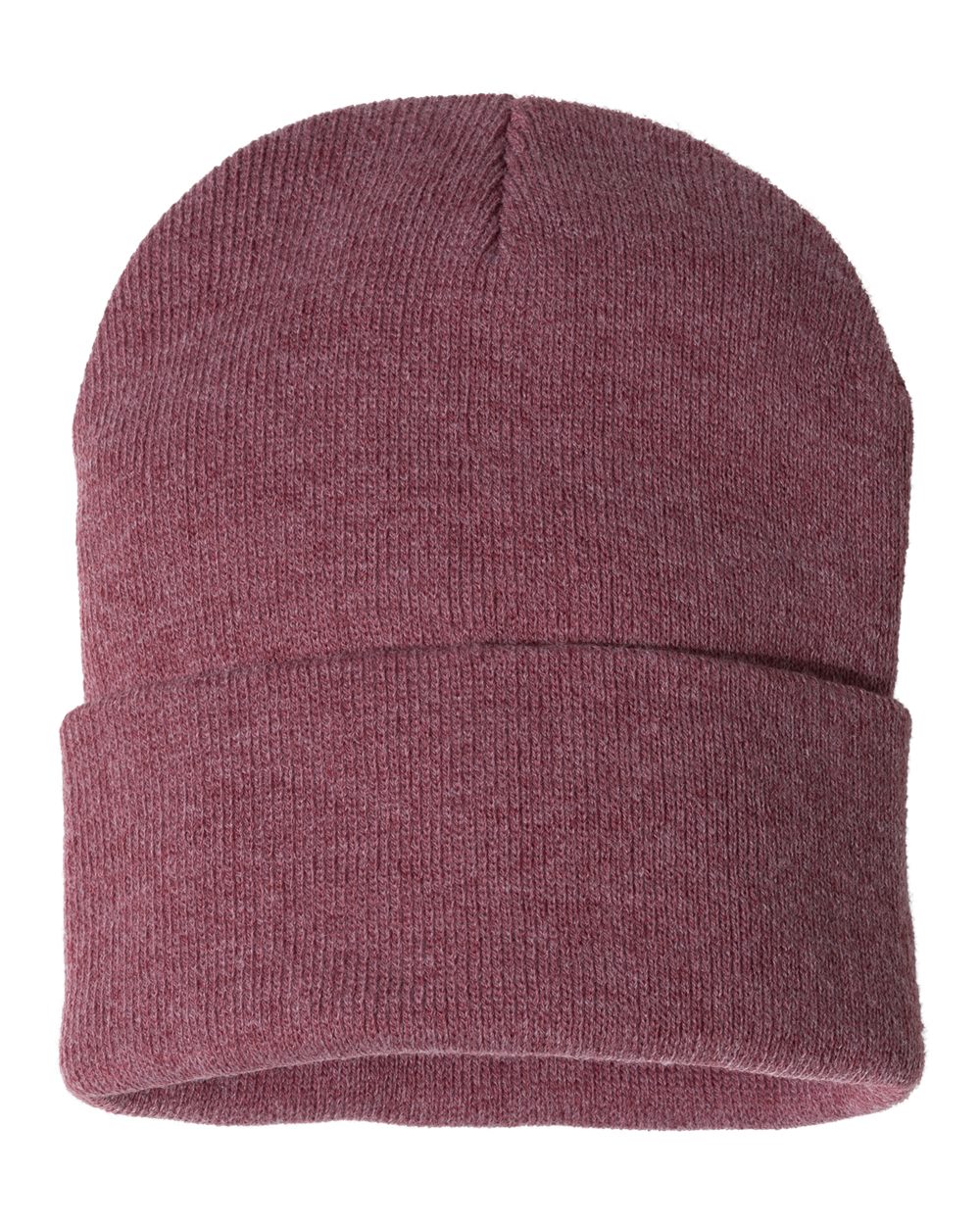 Sportsman Cuffed Beanie (SP12) in Heather Cardinal