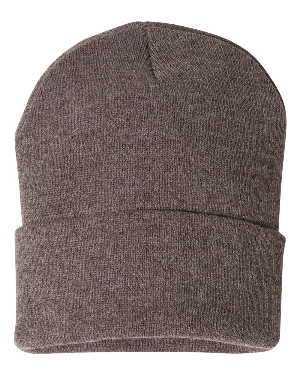 Sportsman Cuffed Beanie (SP12) in Heather Brown