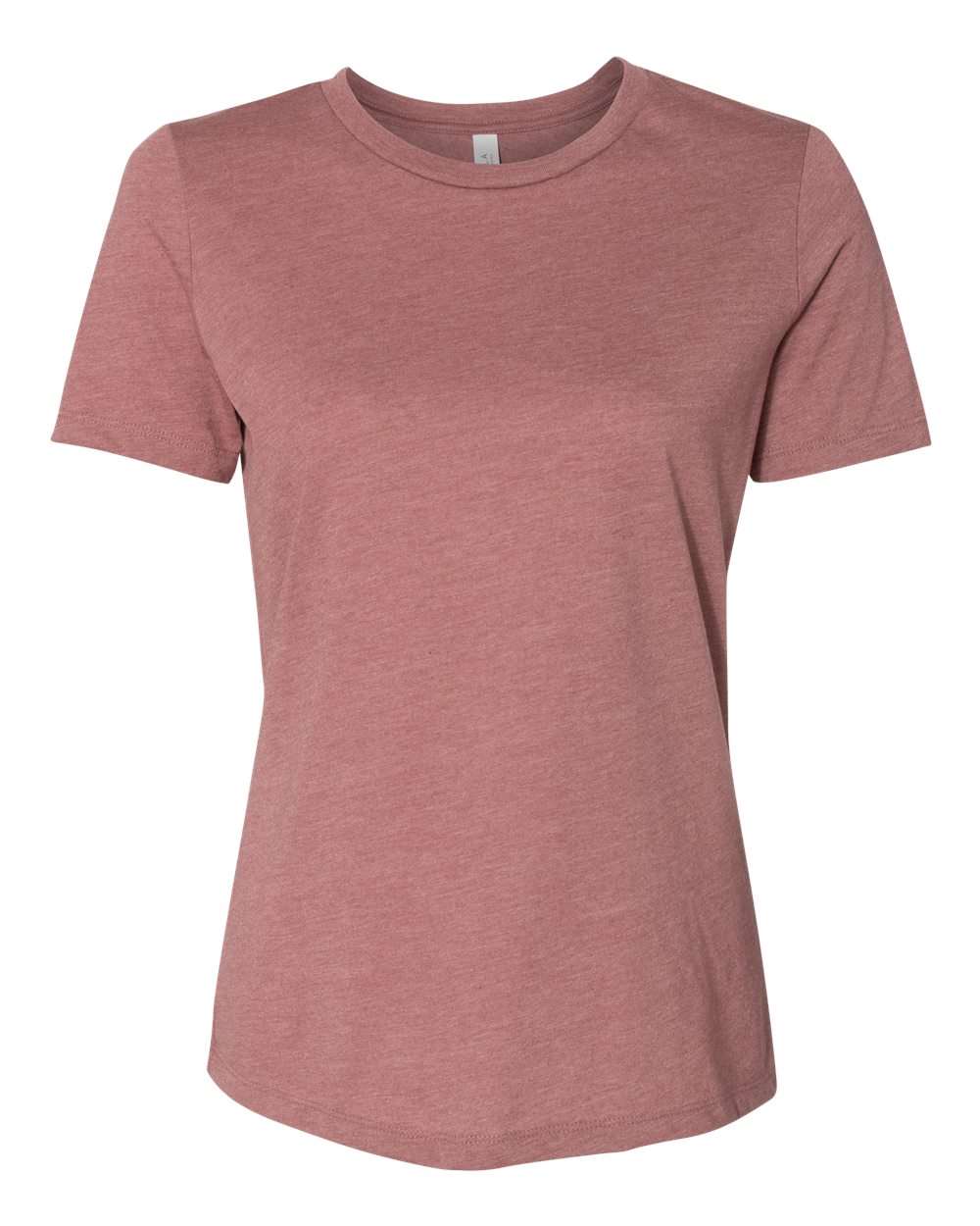 Bella + Canvas Women's Relaxed CVC Tee (6400cvc) in Heather Mauve