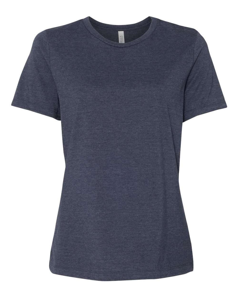 Bella + Canvas Women's Relaxed CVC Tee (6400cvc) in Heather Navy