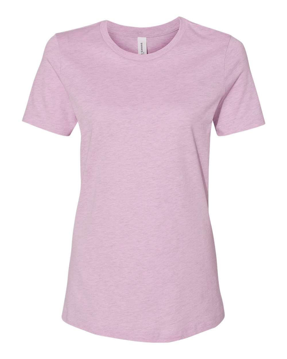 Bella + Canvas Women's Relaxed CVC Tee (6400cvc) in Heather Prism Lilac