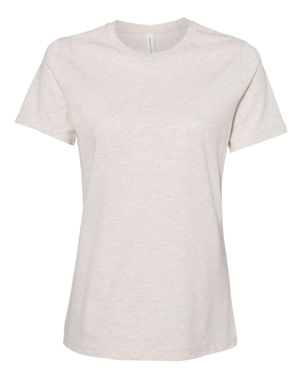 Bella + Canvas Women's Relaxed CVC Tee (6400cvc) in Heather Prism Natural
