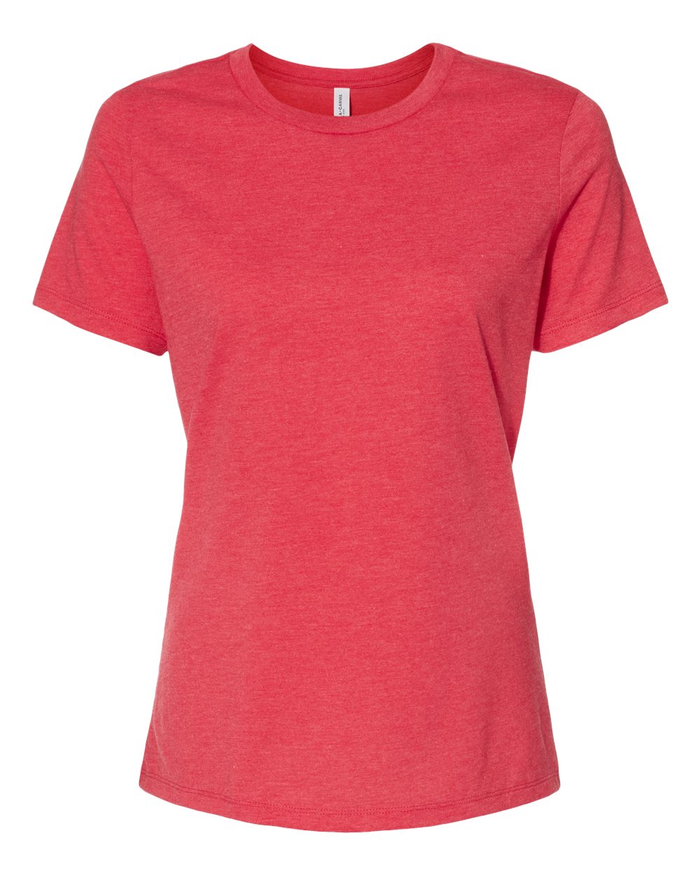 Bella + Canvas Women's Relaxed CVC Tee (6400cvc) in Heather Red