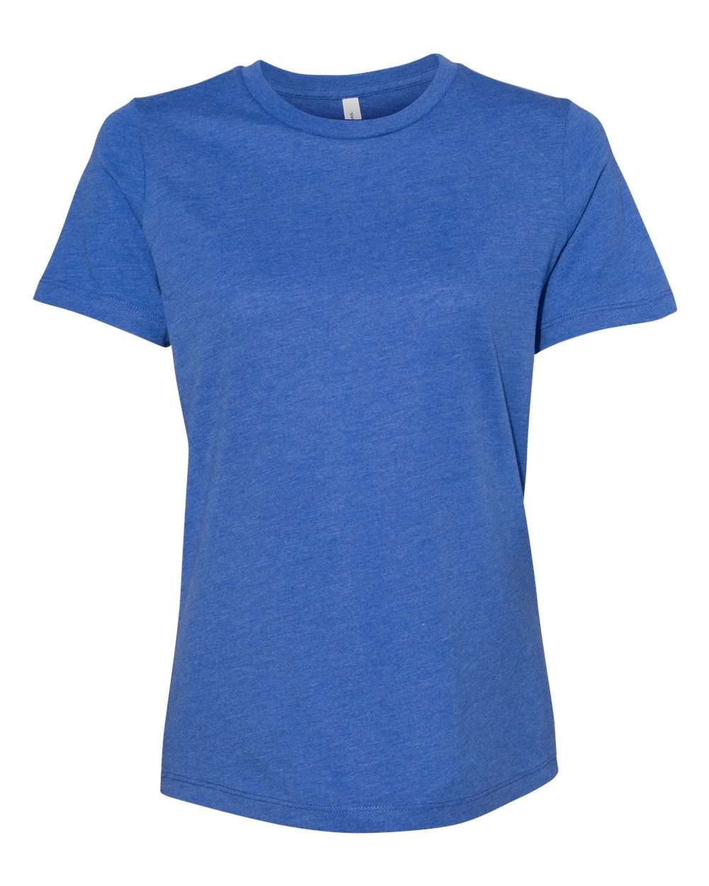 Bella + Canvas Women's Relaxed CVC Tee (6400cvc) in Heather True Royal