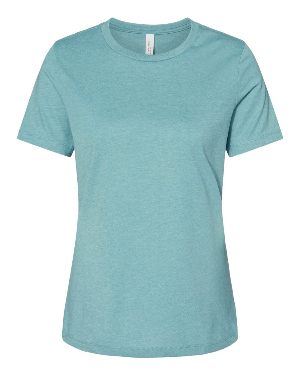 Bella + Canvas Women's Relaxed CVC Tee (6400cvc) in Heather Blue Lagoon