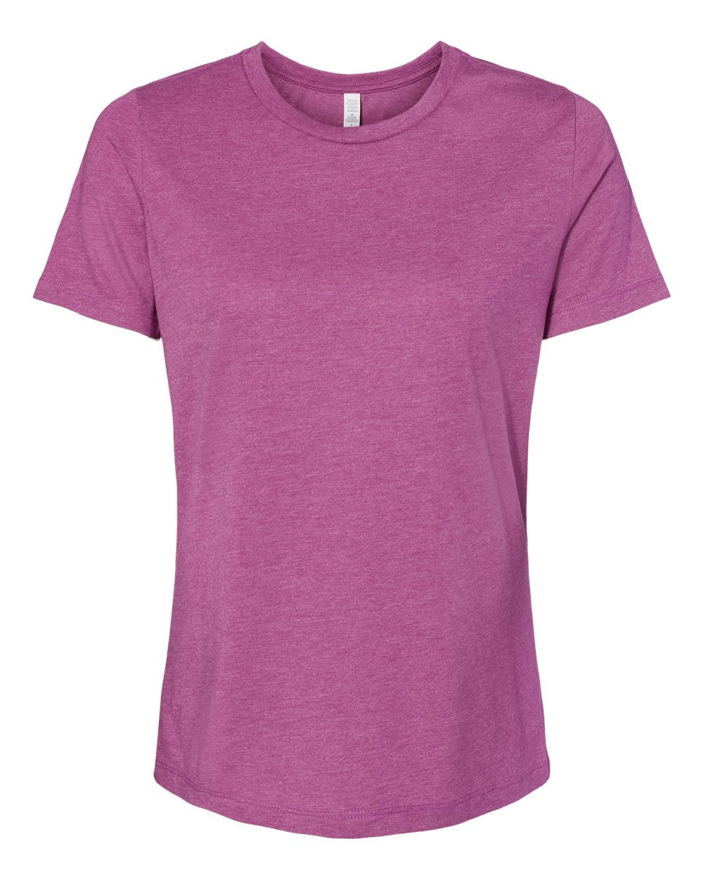 Bella + Canvas Women's Relaxed CVC Tee (6400cvc) in Heather Magenta