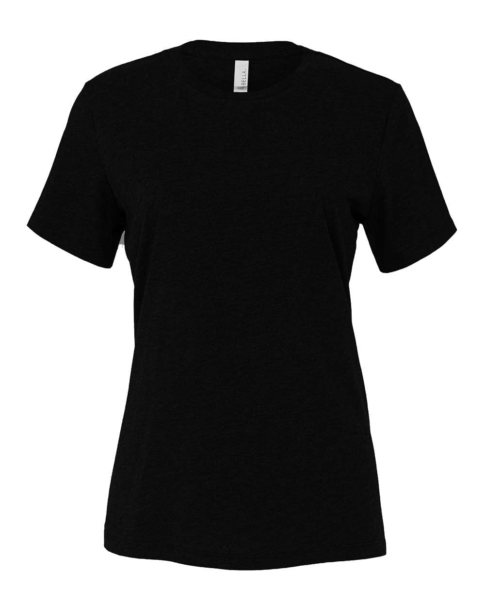 Bella + Canvas Women's Relaxed CVC Tee (6400cvc) in Solid Black Blend