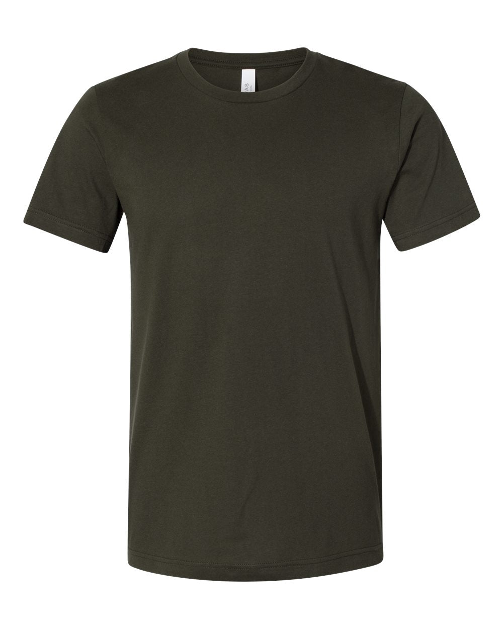 Bella + Canvas Cotton Tee (3001) in Dark Olive