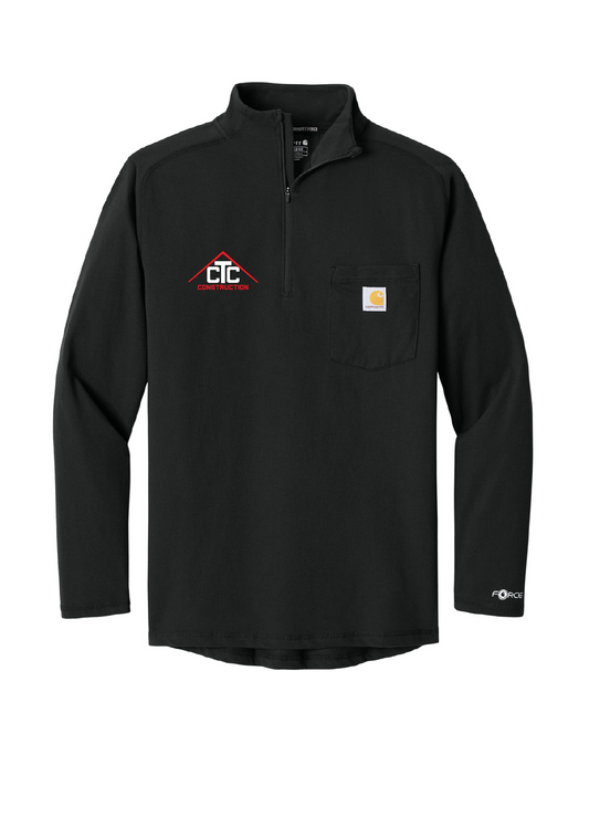 CTC-Construction Carhartt 1/4-Zip Long Sleeve Tee