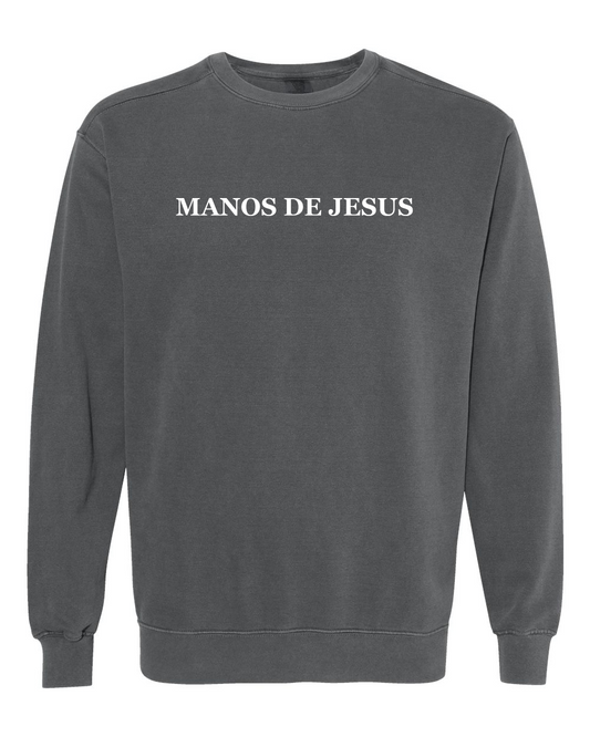 Manos de Jesús Adult Embroidered Crewneck Sweatshirt